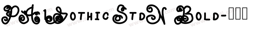 PA1GothicStdN Bold字体转换